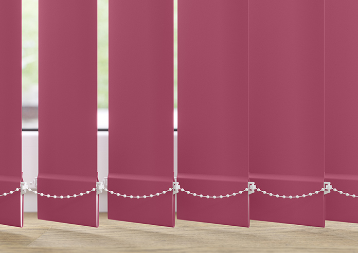 Trinity (Blackout), Fuschia - Vertical Blind Slats - Image 3
